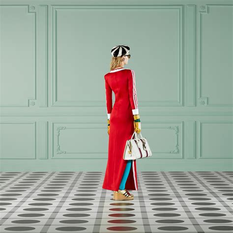 gucci adidas dress red